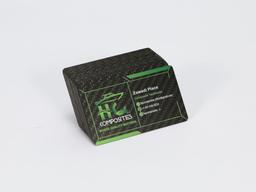 Holographic Effect Card – Carbon Fiber + Hologram Film | Light-Shifting — carbon fiber product angle 2