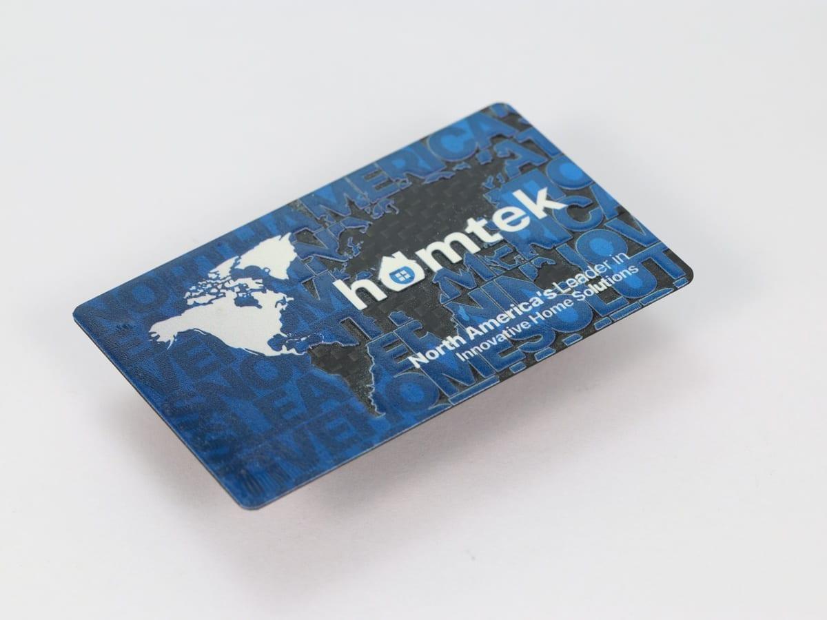 Matte Finish Print Card – Carbon Fiber + Soft-Touch Matte | Understated Elegance — carbon fiber close-up view 2