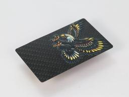Metallic Print Card – Carbon Fiber + Metallic Ink | Eye-Catching Finish — carbon fiber product angle 2