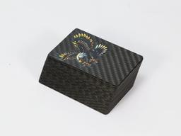 Metallic Print Card – Carbon Fiber + Metallic Ink | Eye-Catching Finish — carbon fiber product angle 3