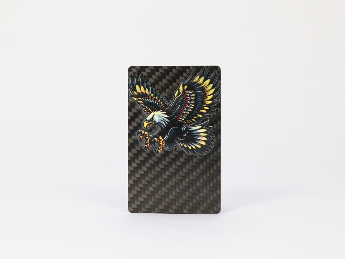 Metallic Print Card – Carbon Fiber + Metallic Ink | Eye-Catching Finish