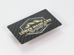 Multi-Layer Print Card – Carbon Fiber + Depth Effect | Multi-Dimensional — carbon fiber product angle 2