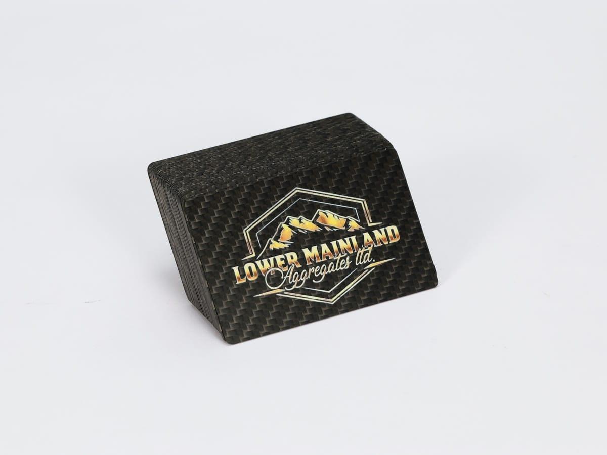 Multi-Layer Print Card – Carbon Fiber + Depth Effect | Multi-Dimensional — carbon fiber close-up view 3