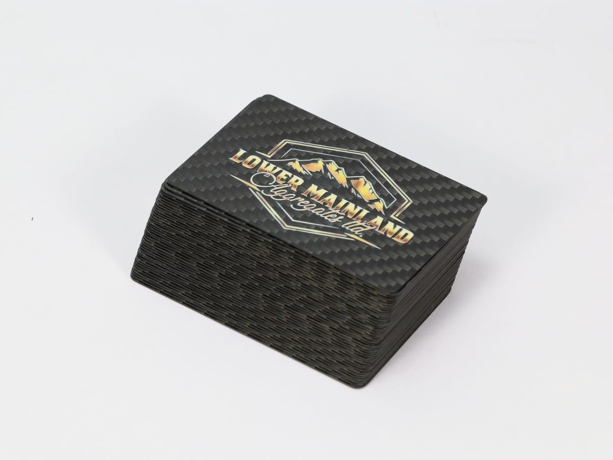 Multi-Layer Print Card – Carbon Fiber + Depth Effect | Multi-Dimensional — carbon fiber close-up view 4