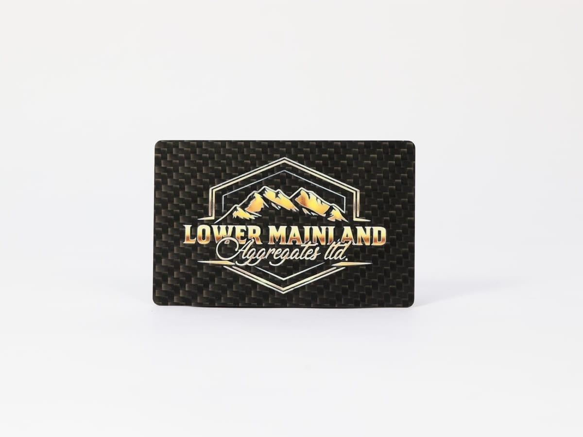 Multi-Layer Print Card – Carbon Fiber + Depth Effect | Multi-Dimensional — carbon fiber close-up view 1