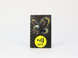 NFC Eagle Art Card – Carbon Fiber + NFC Chip | Artistic & Smart — carbon fiber product angle 2