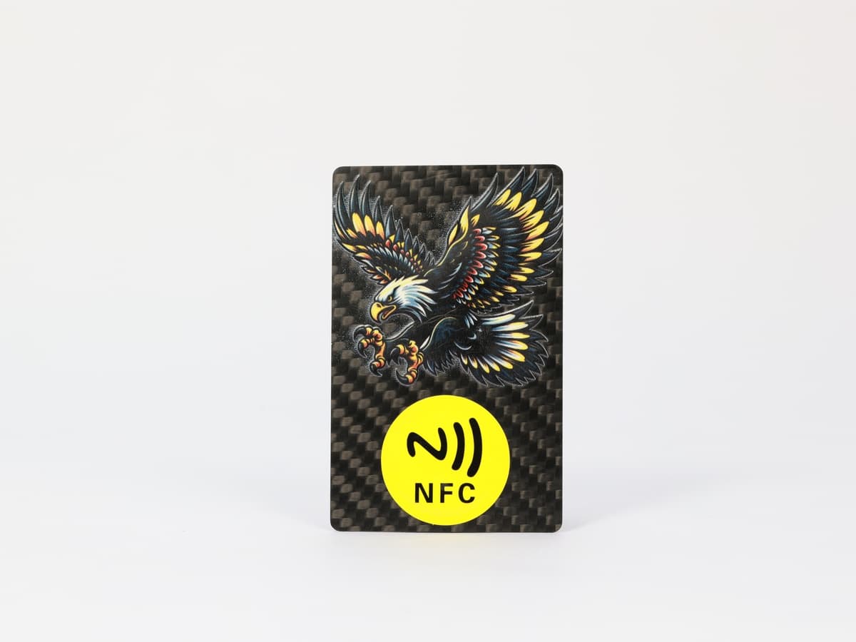NFC Eagle Art Card – Carbon Fiber + NFC Chip | Artistic & Smart