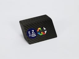 NFC Smart Business Card – Carbon Fiber + Wireless Tech | Tap to Share — carbon fiber product angle 4