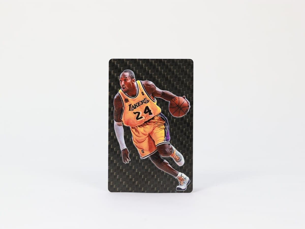 Sports Collectible Card – Carbon Fiber Limited Edition | UV Protected — carbon fiber close-up view 3