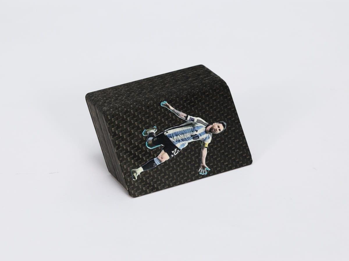 Sports Star Collectible Card – Carbon Fiber Premium | Museum Quality — carbon fiber close-up view 3