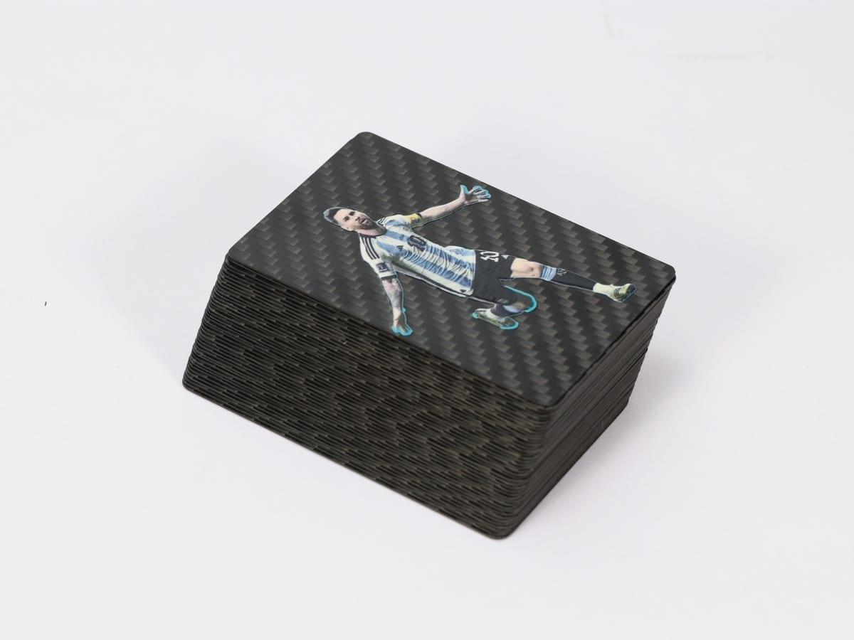 Sports Star Collectible Card – Carbon Fiber Premium | Museum Quality — carbon fiber close-up view 4