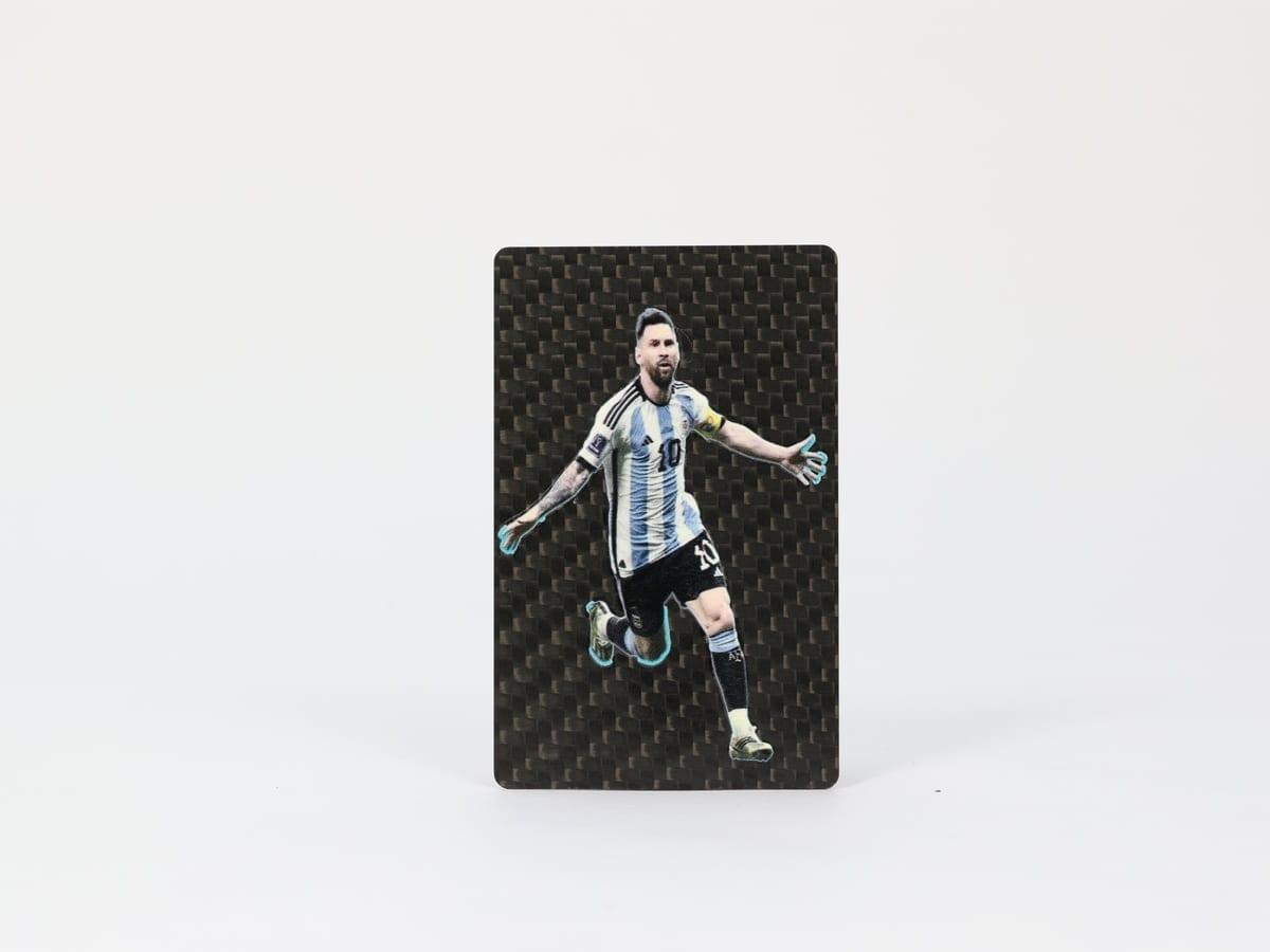 Sports Star Collectible Card – Carbon Fiber Premium | Museum Quality — carbon fiber close-up view 1