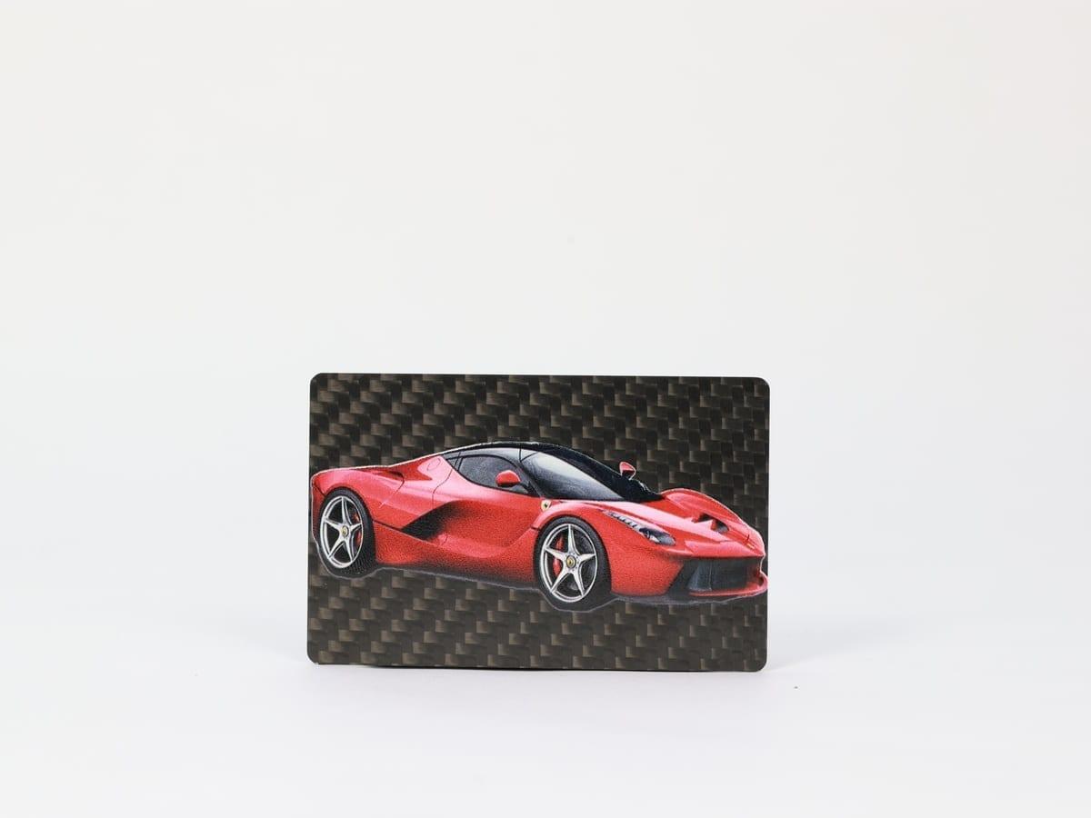 Supercar Brand Card – Carbon Fiber Weave Texture | Auto Enthusiast Edition — carbon fiber close-up view 2