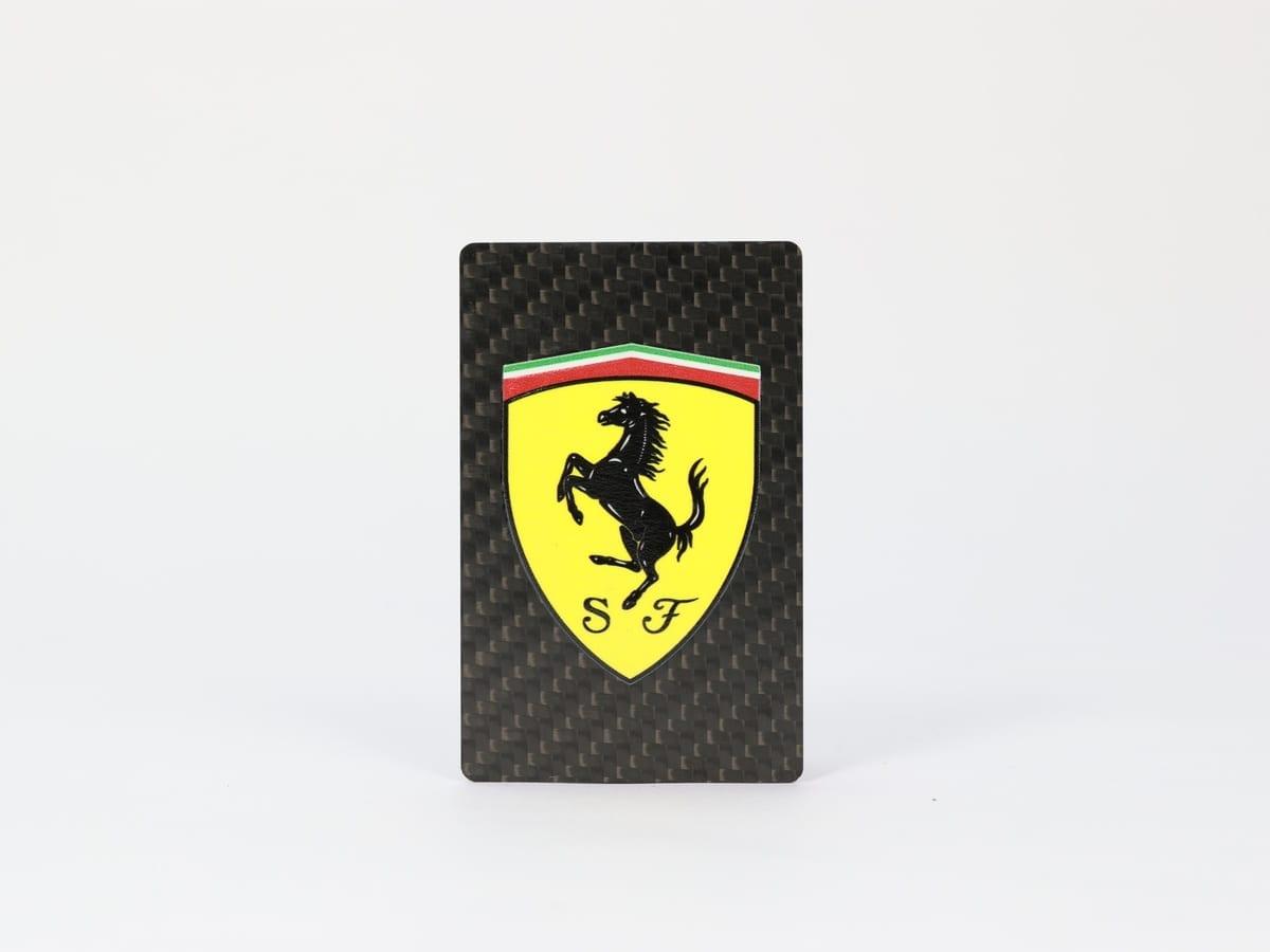 Supercar Brand Card – Carbon Fiber Weave Texture | Auto Enthusiast Edition — carbon fiber close-up view 1