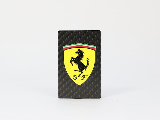 スーパーカーブランドカード – カーボンファイバー織り柄 | カーマニア仕様 — related carbon fiber product