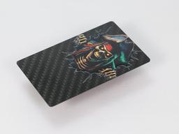 UV Full-Color Print Card – Vivid Carbon Fiber Base | Scratch Resistant — carbon fiber product angle 4