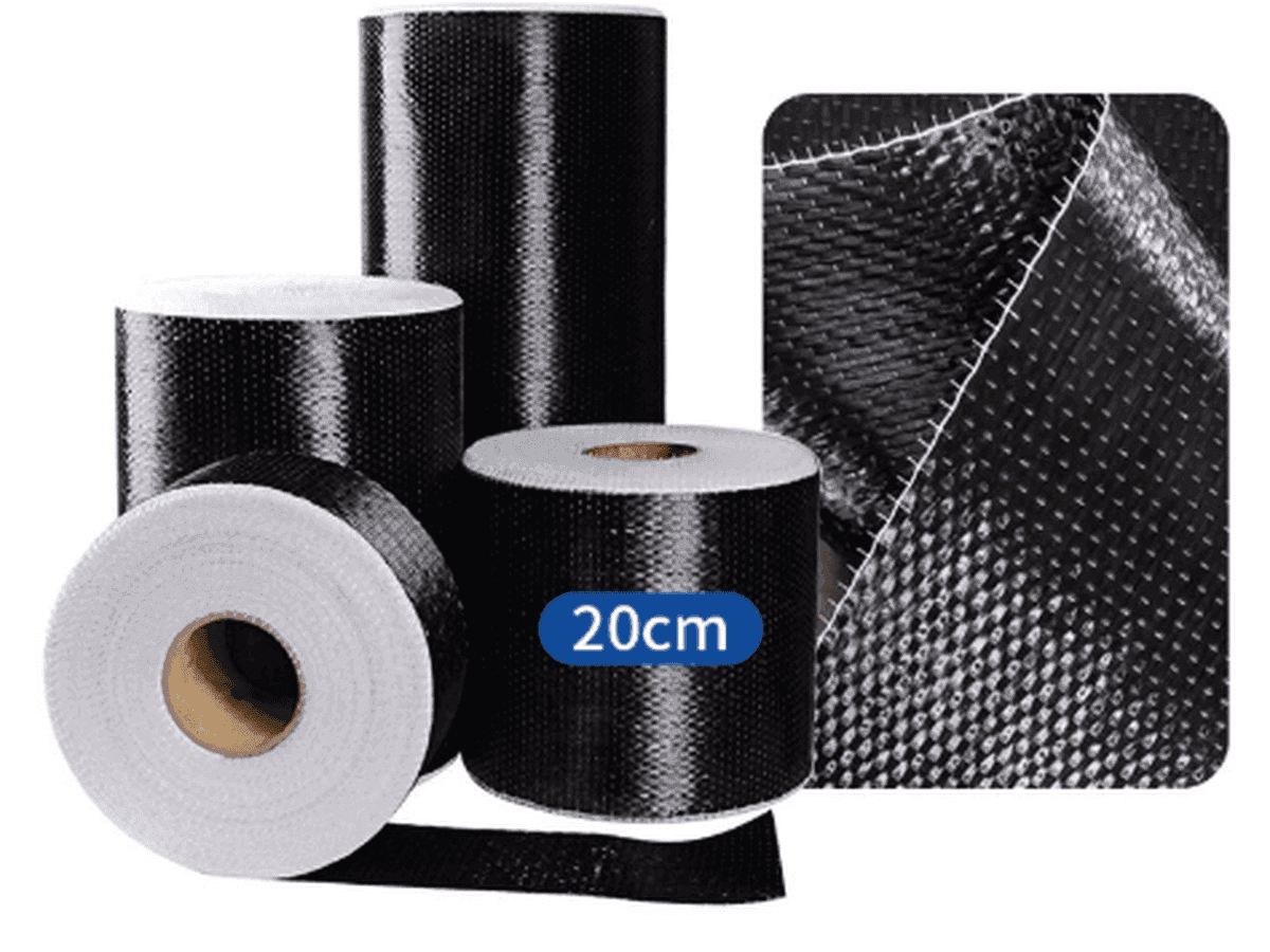 Carbon Fiber Cloth 300g/m² – 3K Twill Weave | Heavy-Duty Strengthening — carbon fiber close-up view 3