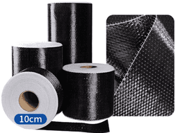 Carbon Fiber Cloth 300g/m² – 3K Twill Weave | Heavy-Duty Strengthening — carbon fiber product angle 1