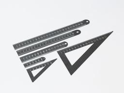 Carbon Fiber Ruler Set 5-Piece – Complete Toolkit | Gift Box Included — carbon fiber product angle 3