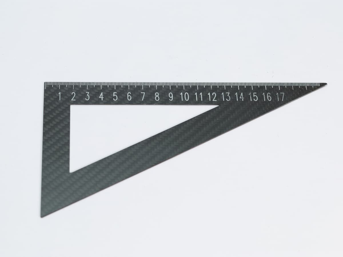 Carbon Fiber Triangle Ruler – Ultra-Light 30g | Anti-Static Precision