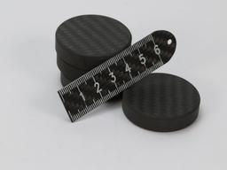 Mini Ruler 6cm Keychain – Carbon Fiber EDC | Always in Your Pocket — carbon fiber product angle 3