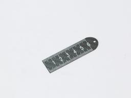Mini Ruler 6cm Keychain – Carbon Fiber EDC | Always in Your Pocket — carbon fiber product angle 1
