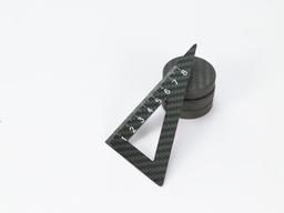 Protractor Triangle Ruler – Carbon Fiber | Dual-Function Precision Tool — carbon fiber product angle 2