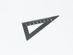 Protractor Triangle Ruler – Carbon Fiber | Dual-Function Precision Tool — carbon fiber product angle 3