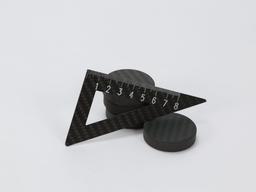 Protractor Triangle Ruler – Carbon Fiber | Dual-Function Precision Tool — carbon fiber product angle 4