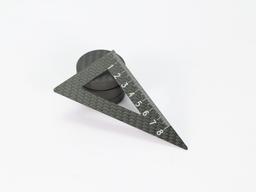 Protractor Triangle Ruler – Carbon Fiber | Dual-Function Precision Tool — carbon fiber product angle 1