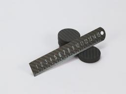Straight Ruler 15cm – Carbon Fiber | Precision Laser-Cut Marks — carbon fiber product angle 4