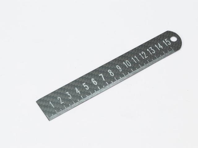 Straight Ruler 15cm – Carbon Fiber | Precision Laser-Cut Marks — related carbon fiber product