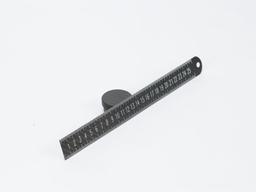 Straight Ruler 25cm – Carbon Fiber | Featherweight & Non-Slip — carbon fiber product angle 2