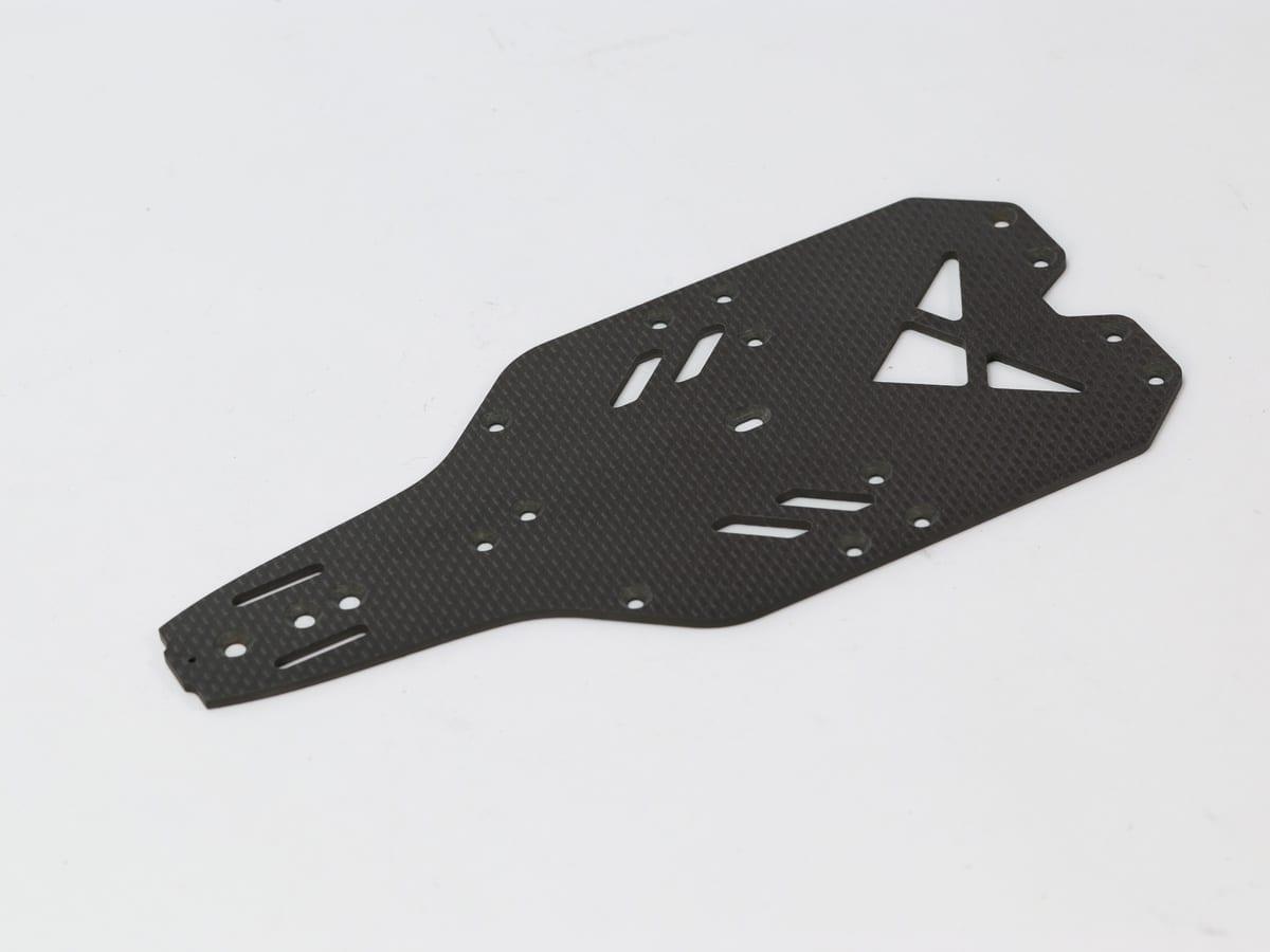 Antenna Support Plate – Carbon Fiber | Low Interference — carbon fiber close-up view 2