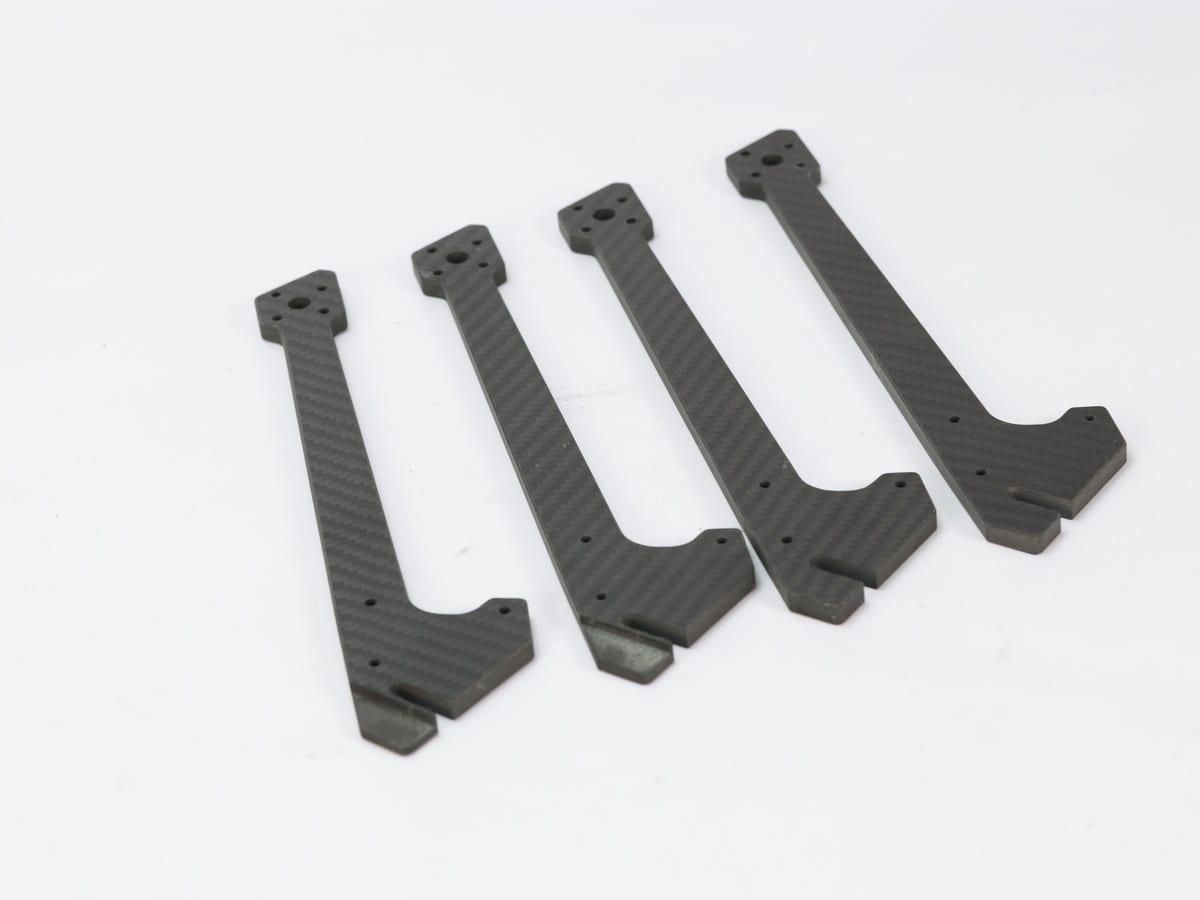Custom CNC Bearing Plate – Carbon Fiber | OEM Precision Machined — carbon fiber close-up view 2