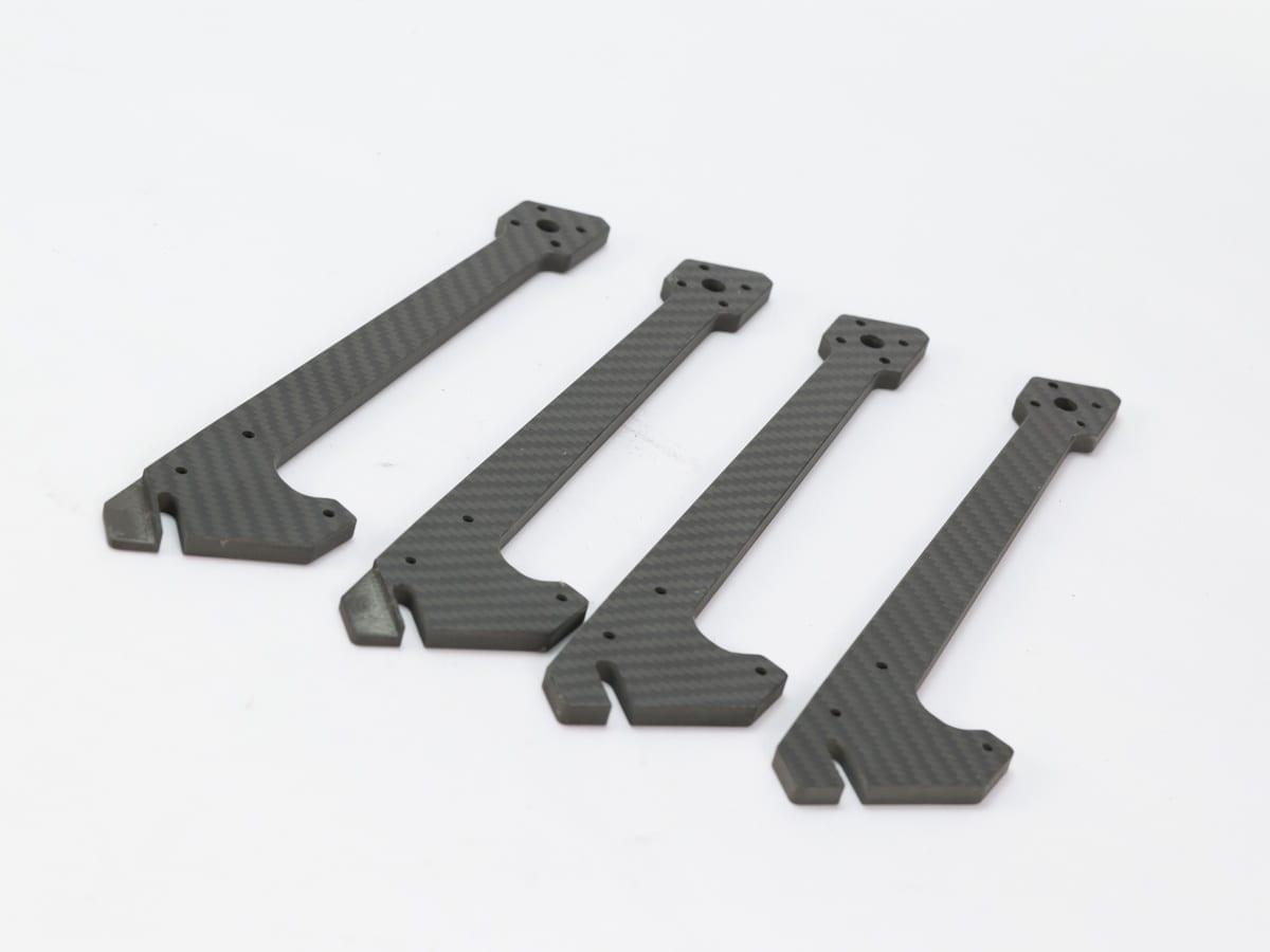 Custom CNC Bearing Plate – Carbon Fiber | OEM Precision Machined — carbon fiber close-up view 3