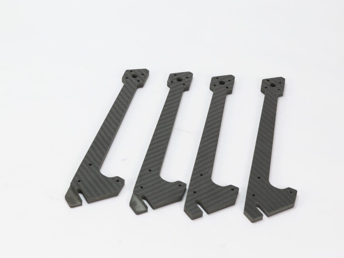 Custom CNC Bearing Plate – Carbon Fiber | OEM Precision Machined — carbon fiber close-up view 1