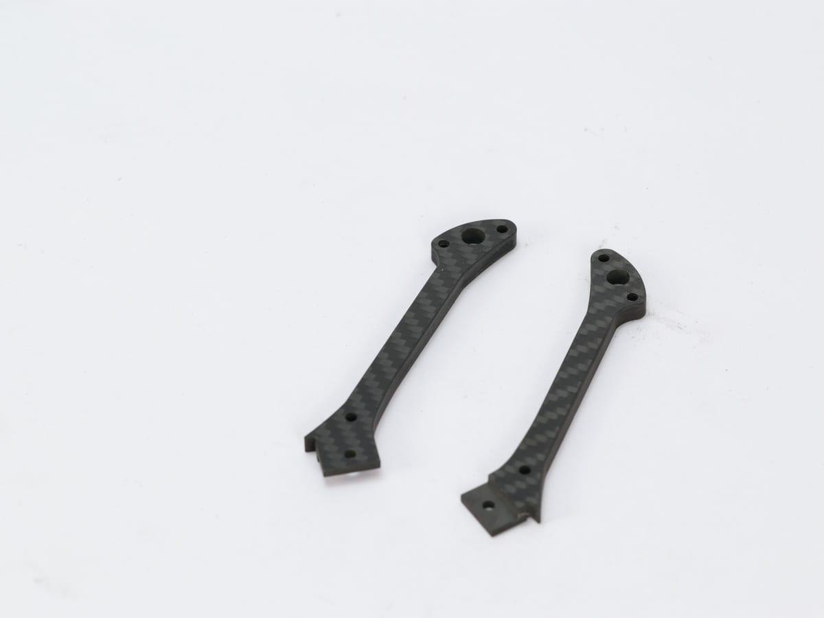 Custom CNC Cable Guide – Carbon Fiber | OEM Precision Machined — carbon fiber close-up view 2