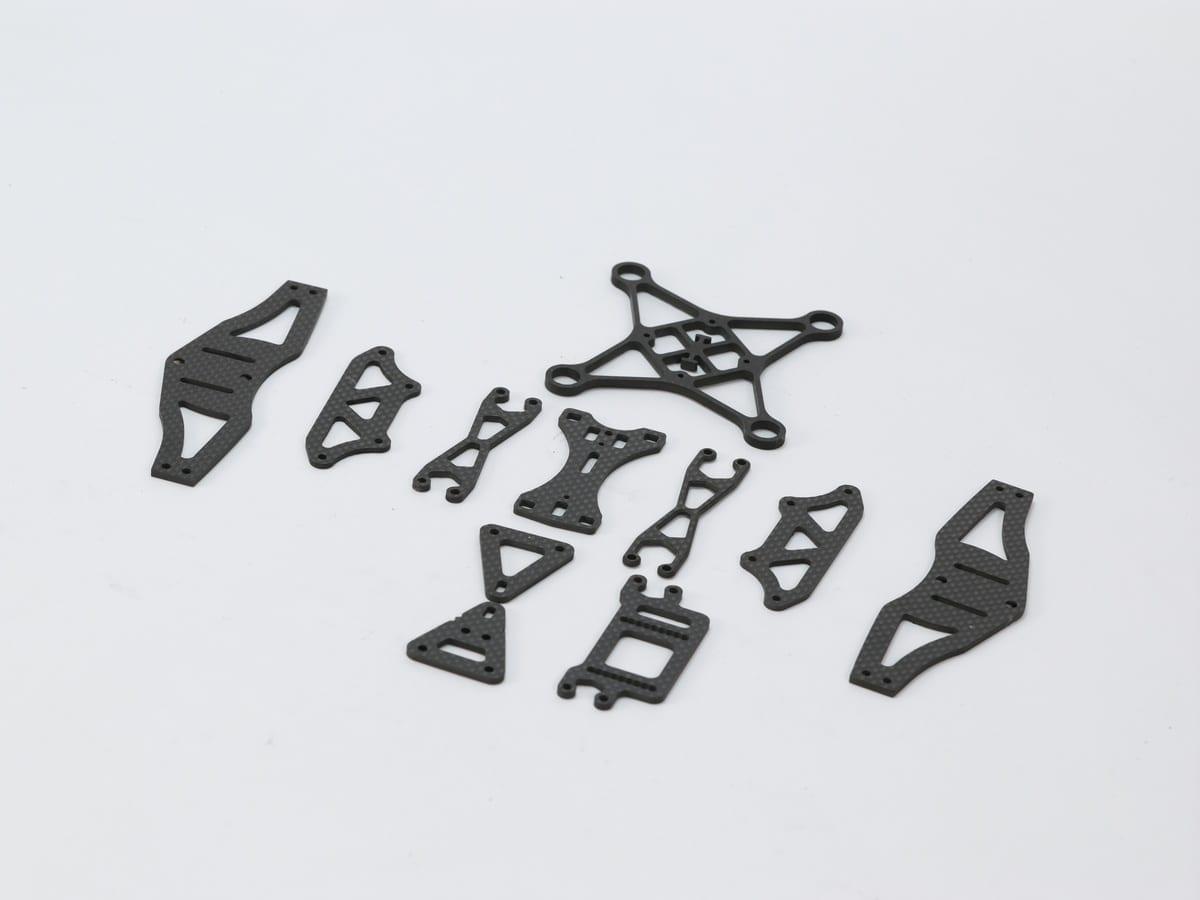 Custom CNC Deck Support – Carbon Fiber | OEM Precision Machined — carbon fiber close-up view 3