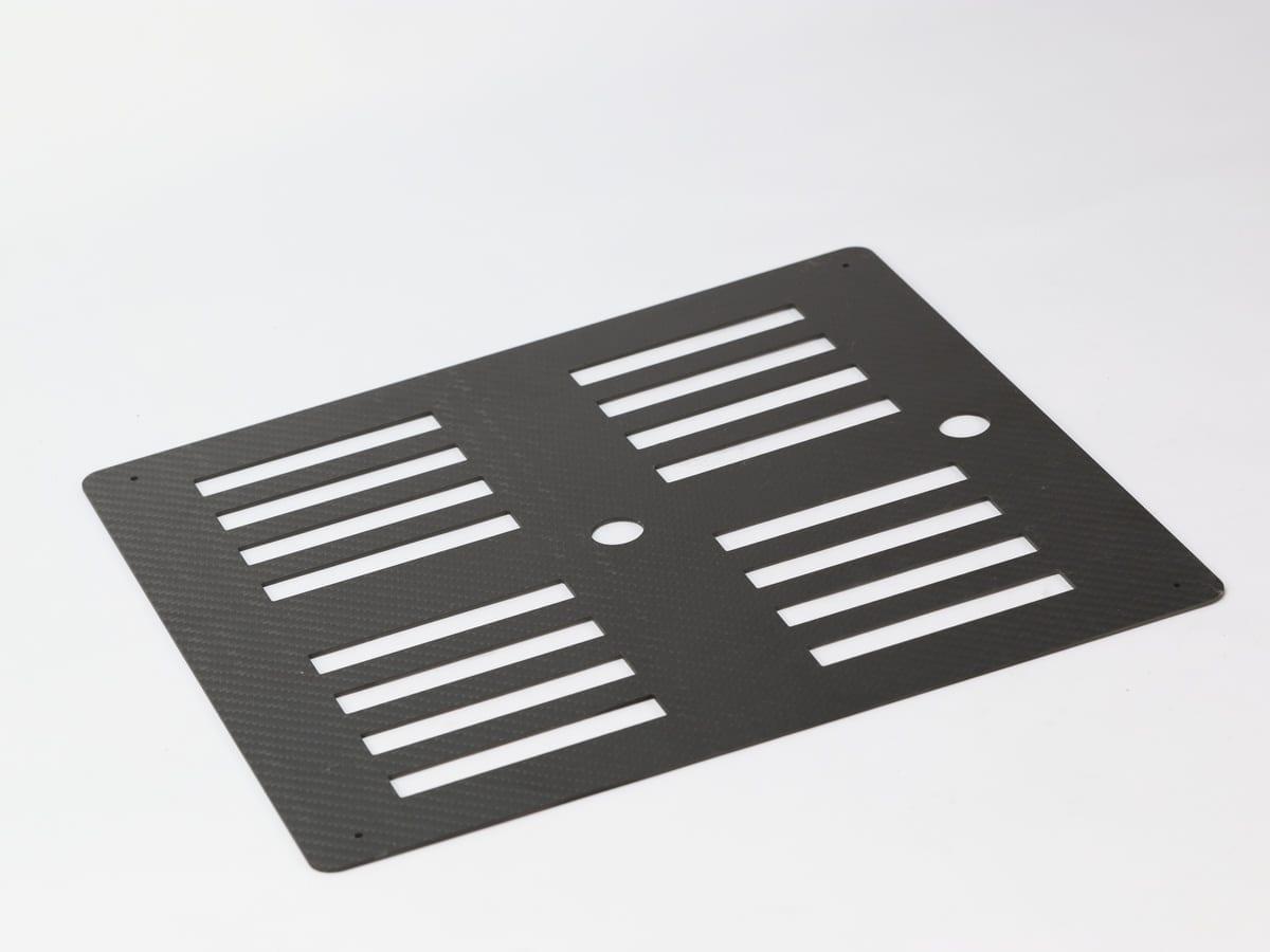 Custom CNC Insert Block – Carbon Fiber | OEM Precision Machined — carbon fiber close-up view 2