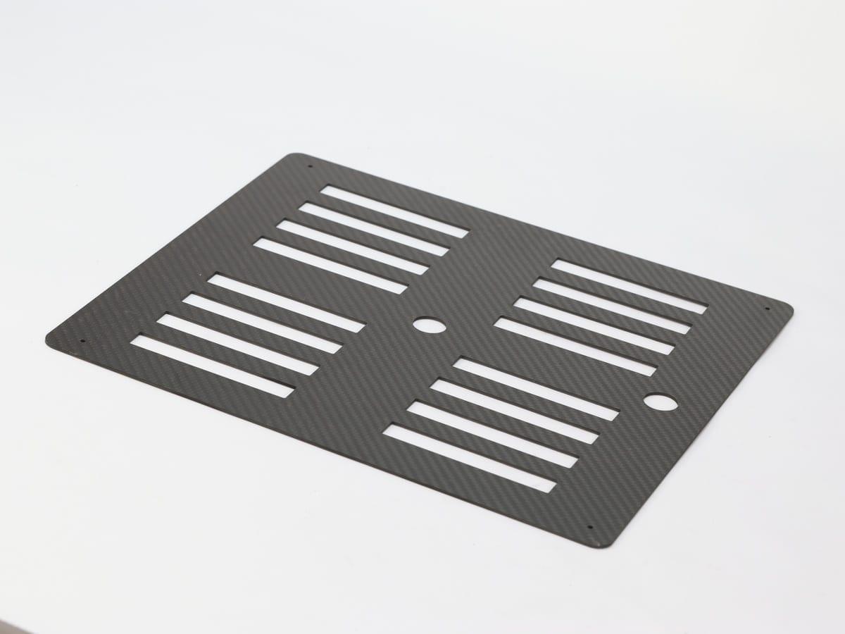 Custom CNC Insert Block – Carbon Fiber | OEM Precision Machined — carbon fiber close-up view 3