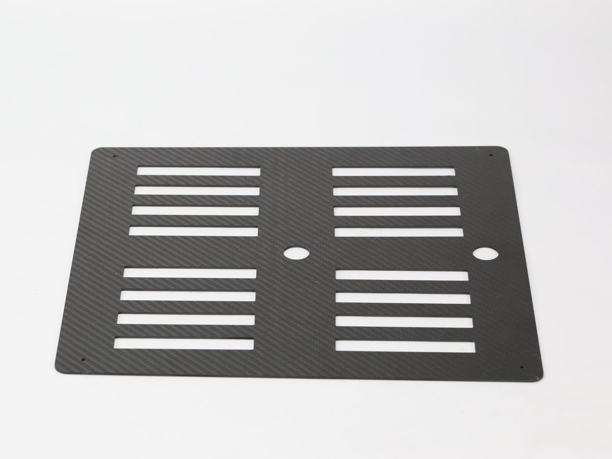Custom CNC Insert Block – Carbon Fiber | OEM Precision Machined — carbon fiber close-up view 1