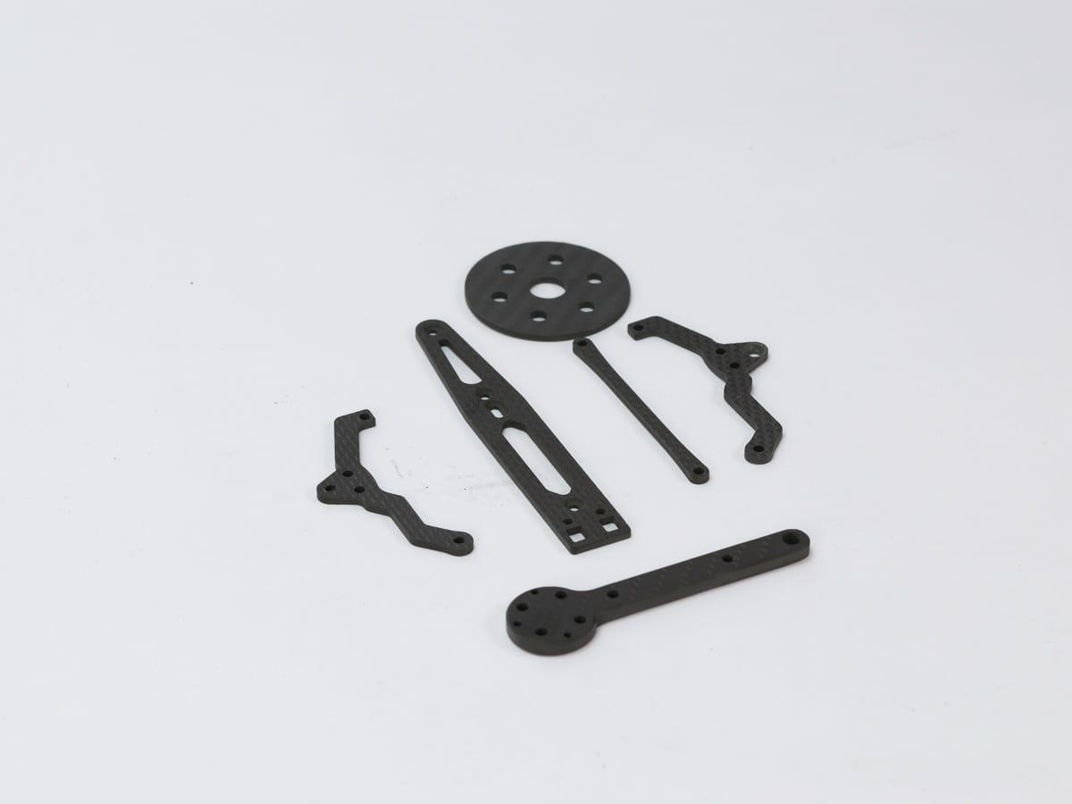Custom CNC Mount Block – Carbon Fiber | OEM Precision Machined — carbon fiber close-up view 2