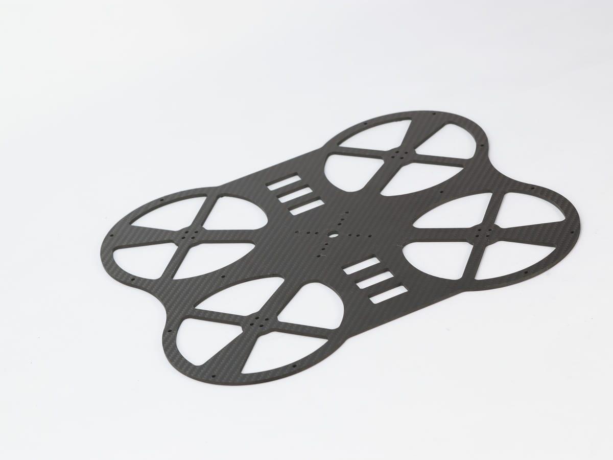 Custom CNC Tension Clip – Carbon Fiber | OEM Precision Machined — carbon fiber close-up view 2