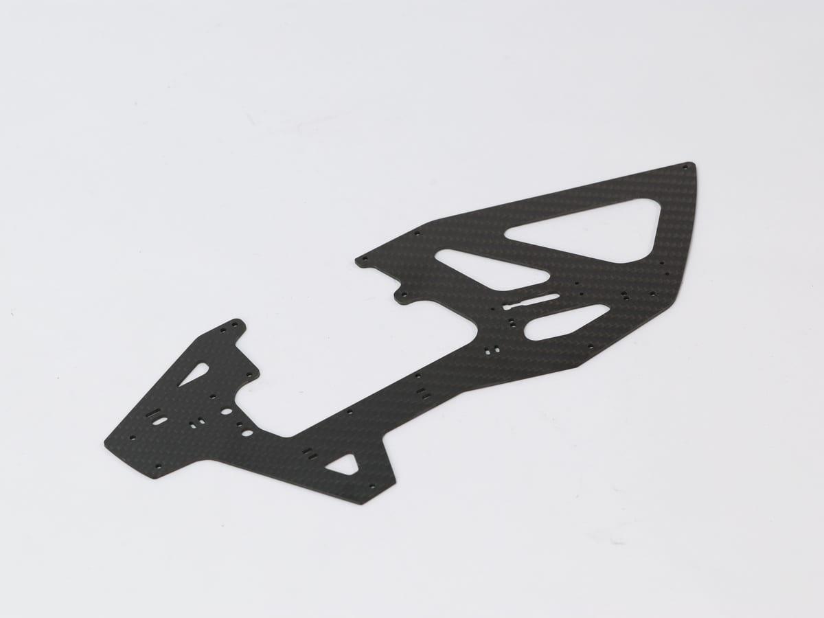 Drone Side Plate – Carbon Fiber 1.5mm | Impact Resistant — carbon fiber close-up view 2
