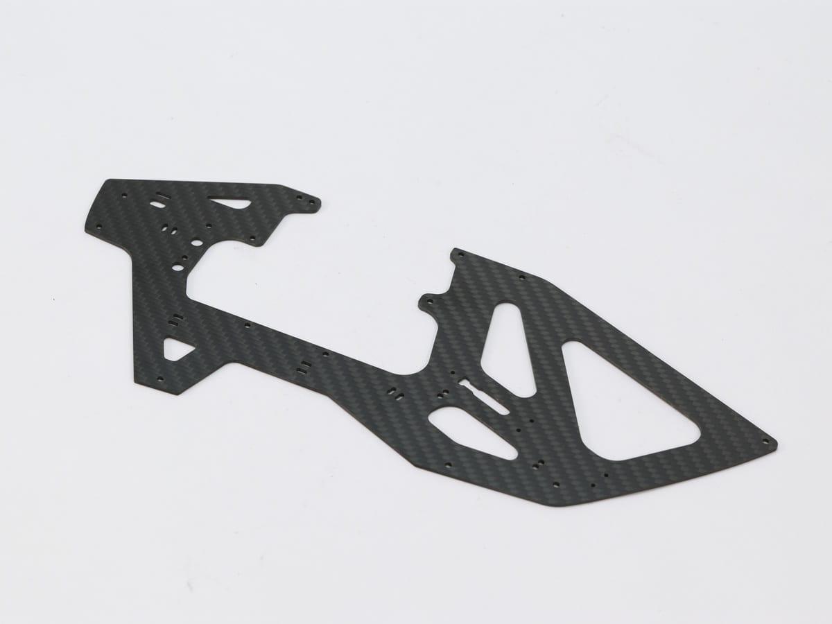 Drone Side Plate – Carbon Fiber 1.5mm | Impact Resistant — carbon fiber close-up view 3