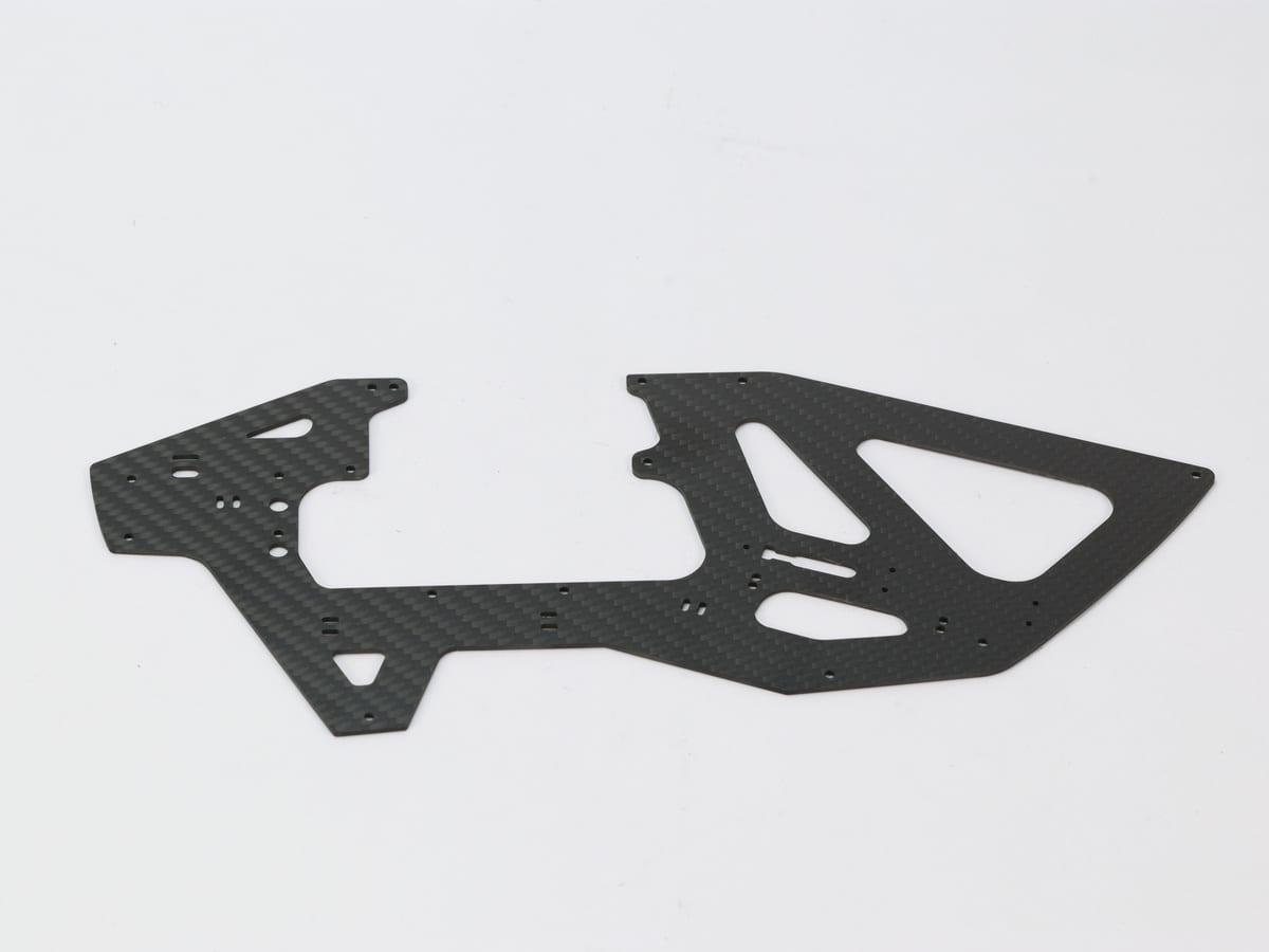 Drone Side Plate – Carbon Fiber 1.5mm | Impact Resistant — carbon fiber close-up view 1