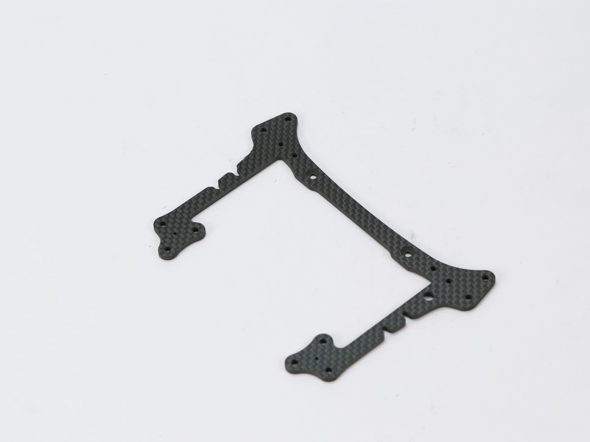 FPV Drone Frame Plate – 3K Twill 2mm | Competition Grade — carbon fiber close-up view 3
