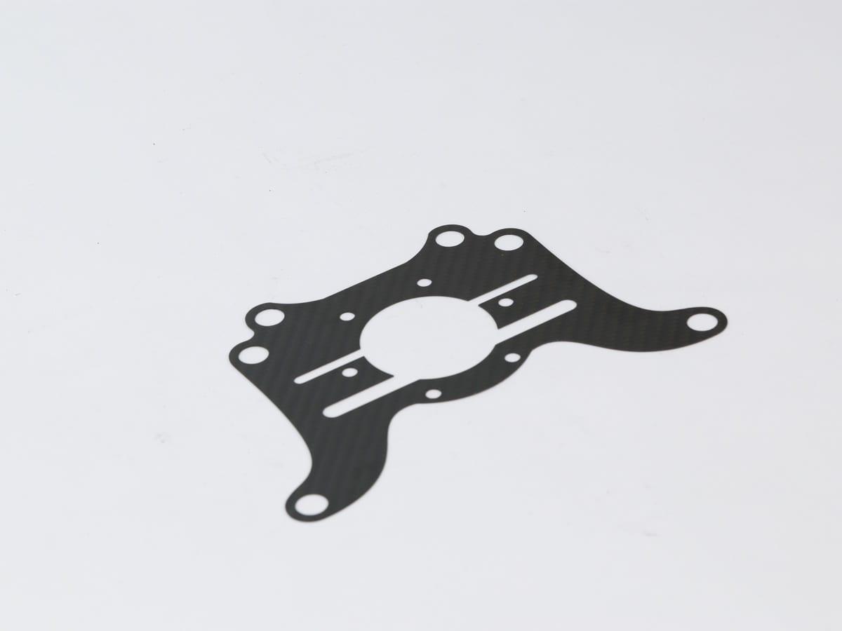 GPS Mount Bracket – Carbon Fiber | RF Transparent — carbon fiber close-up view 2