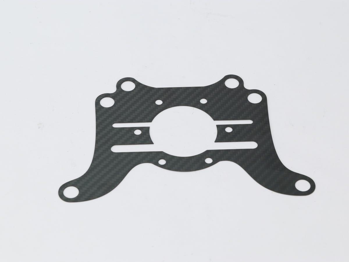 GPS Mount Bracket – Carbon Fiber | RF Transparent — carbon fiber close-up view 1